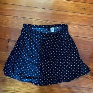 Flower print buttoned skirt